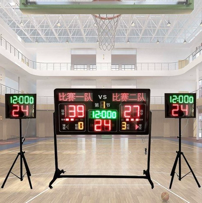Synchronous 1.8m wireless basketball scoring score card display screen linkage electronic basketball 24 seconds chronograph