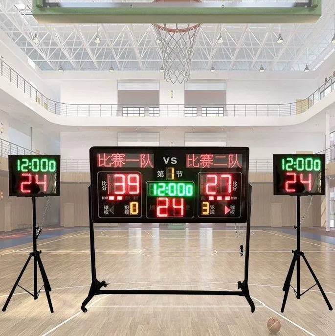 Synchronous 1.8m wireless basketball scoring score card display screen linkage electronic basketball 24 seconds chronograph