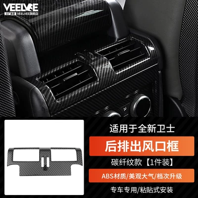 Other Car Modifications Wheel Center Console Air Vent Modification - new-defender-rear-exhaust-air-outlet-frame-carbon-fiber-pattern