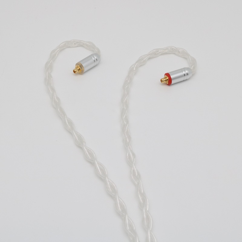 8 ストランド銅銀メッキホワイトマット Shure MMCXQDC0.78 マイク typec フィーバーヘッドフォンオーディオアップグレードケーブル|undefined