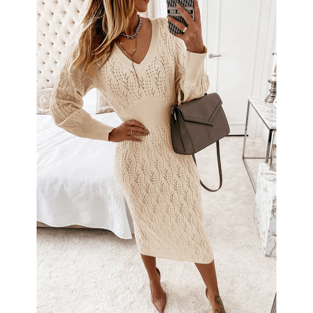 long-sleeved sexy package hip sweater dress nihaostyles wholesale clothing NSGYX84434