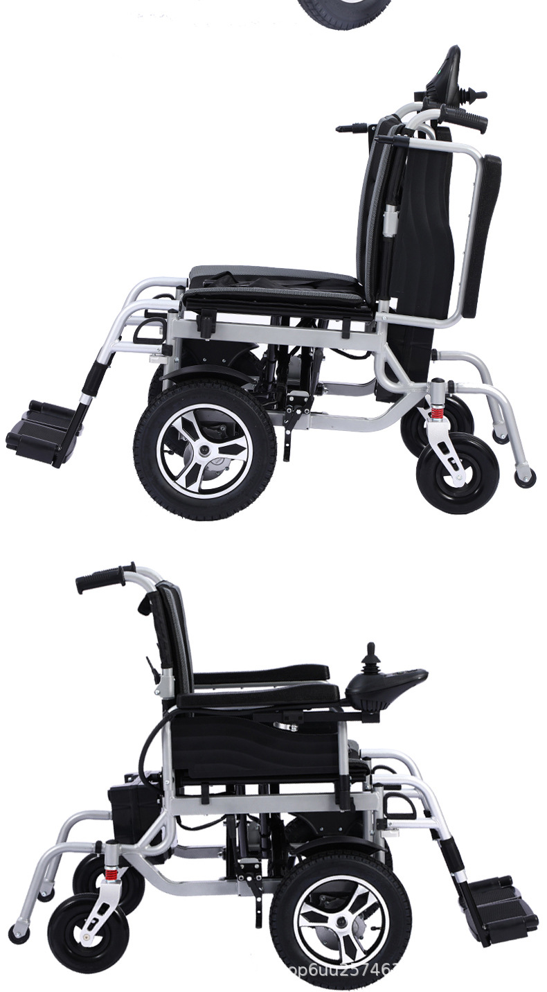 Electric Wheelchair Manufacturers Fully Automatic Intelligent Wheelchair Front-Drive Folding Lightweight Four-Wheel Scarer for the Elderly and Disabled