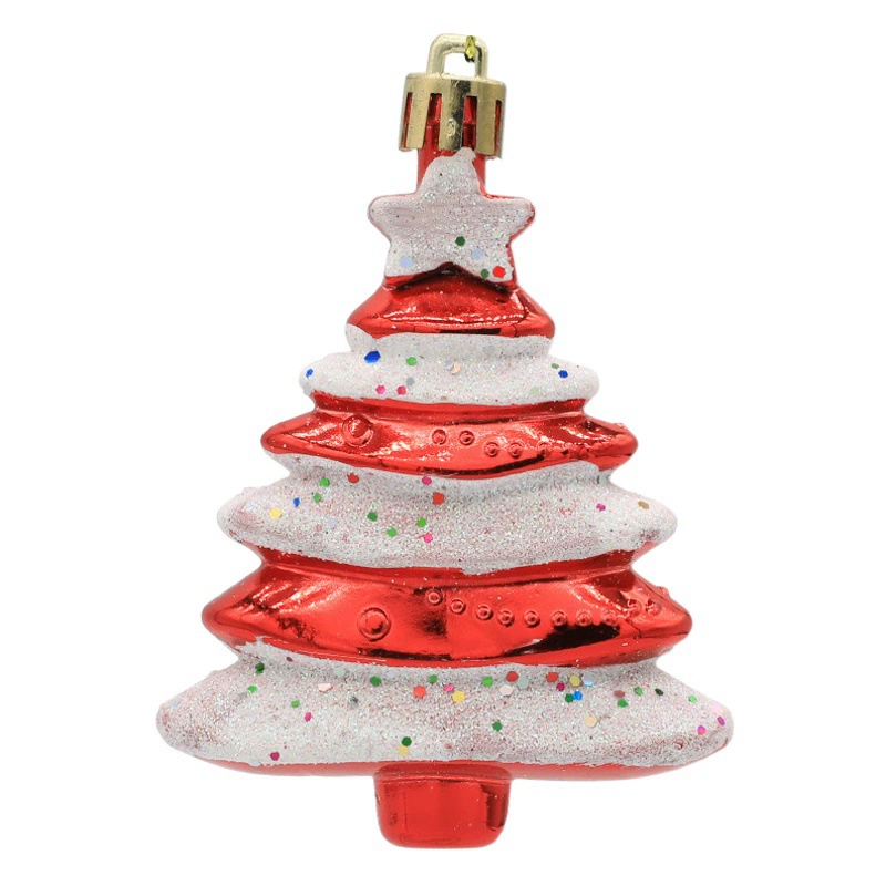 Трансграничная Цепочка поставок Новые рождественские украшения в форме шара реквизит Рождественские подарки, расписанные пластиком, елку