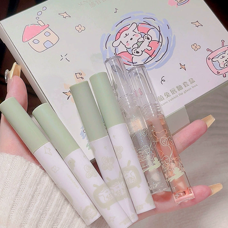 感官派对 Fresh lip gloss, матовый набор, увлажняющий бальзам для губ, оптом