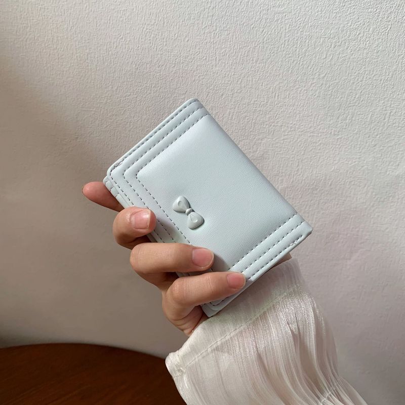 かわいい風リボン小 70% off レディース財布 ins 70% off 多機能大容量軽量コンパクト小銭入れ|undefined