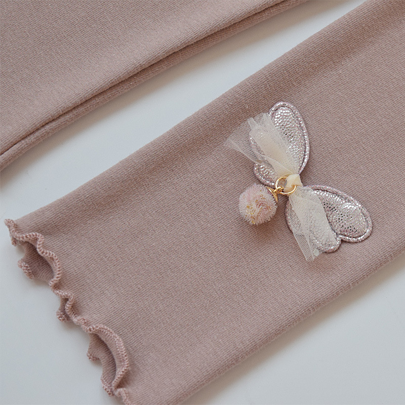 Polainas de las niñas de primavera y otoño Delgado desgaste exterior estilo occidental pantalones de los niños de primavera nuevos bebés de algodón pantalones largos