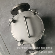 不锈钢管道式除铁器 强磁棒吸附油除杂质 食品化工医药液体过滤机