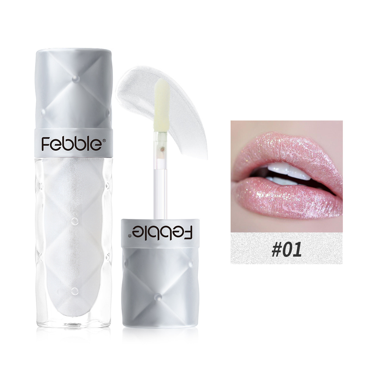 USHAS Amazon explosivo lápiz labial líquido perlado transfronterizo taza antiadherente de larga duración brillo de labios impermeable crema de esmalte de labios