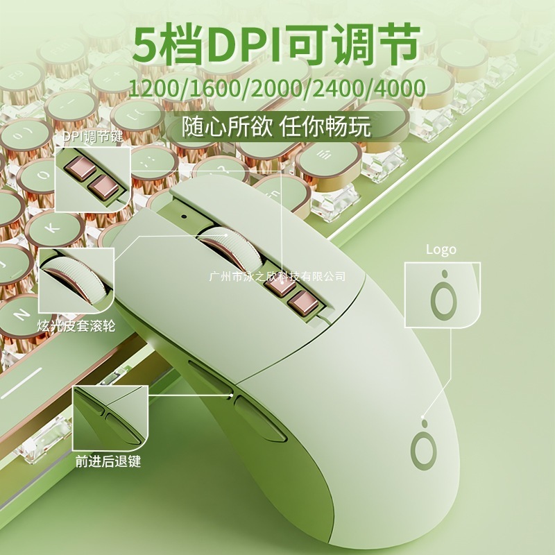 V20 メカニカルキーボードとマウスセット パンク レトロ コンピューター ガールズ オフィス ワイヤレス Bluetooth 高価値 その他|undefined