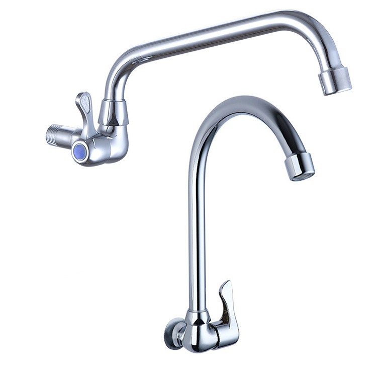 Copper Angle Single Cooling Kitchen Faucet Horizontal Single Cooling Vegetable Washing Basin Dishwashing Sink Rotatable Wall Faucet Copper Angle Single Cooling Kitchen Faucet Horizontal Single Cooling Vegetable Washing Basin Dishwashing Sink Rotatable Wall Faucet