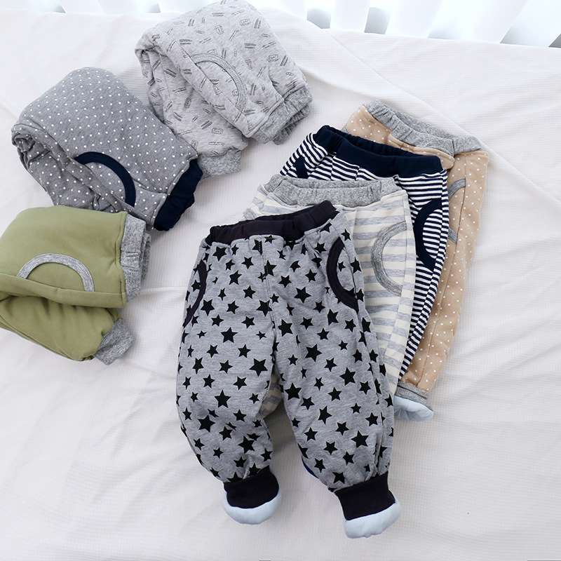 日单尾货冬季儿童棉裤 加棉加厚保暖男童女童校服家居棉裤可外穿