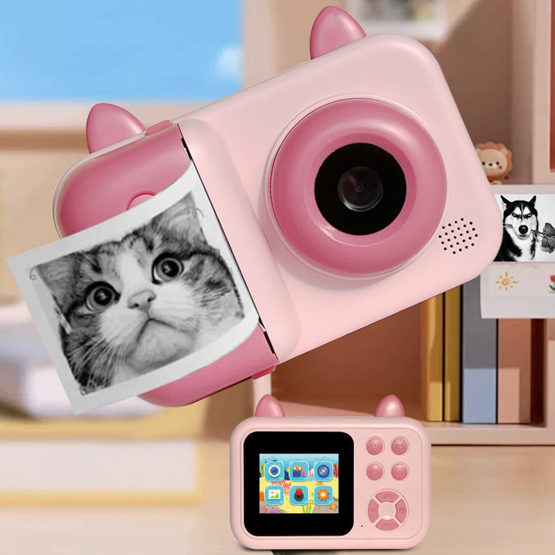 Polaroid Children's Printing Camera Portable High-Definition Digital On-The-Go Cross-Border Children's Gift Toy