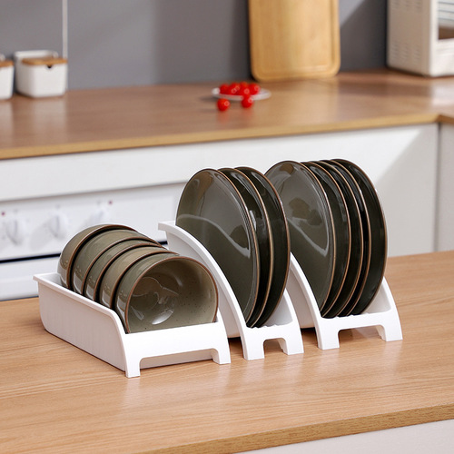 New Japanese style kitchen dishware storage rack cabinet plate organizer rack drain bowl rack bowl cutlery box