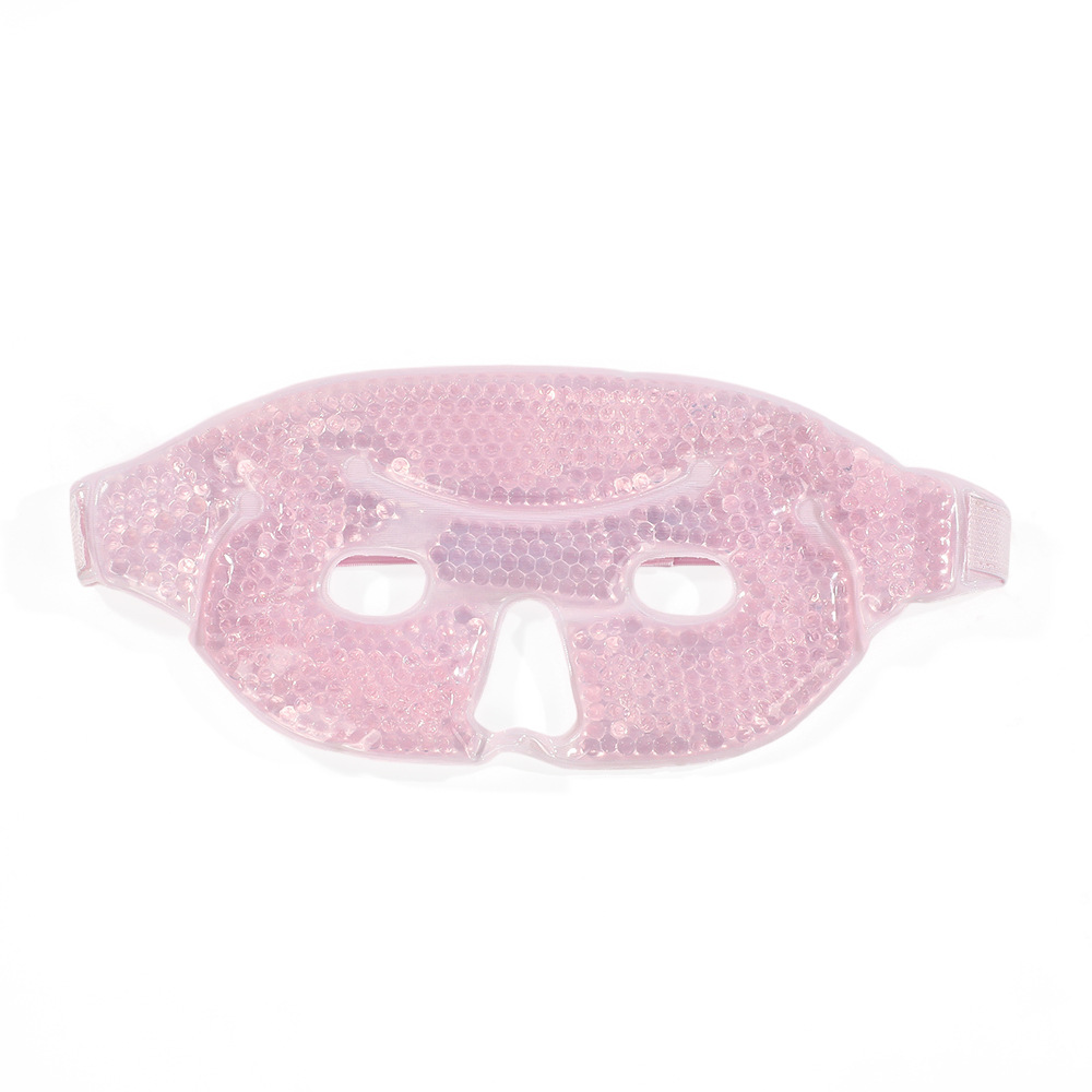 Máscara Facial de Gel para Compresas Frías y Calientes PVC y Terciopelo para aliviar fatiga facial