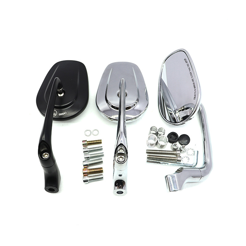 Moxin modified motorcycle rearview mirror universal hand mirror dual-purpose retro oval scooter large field of view mirror