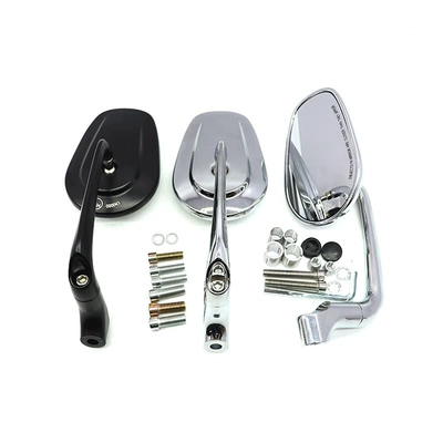 Moxin modified motorcycle rearview mirror universal hand mirror dual-purpose retro oval scooter large field of view mirror
