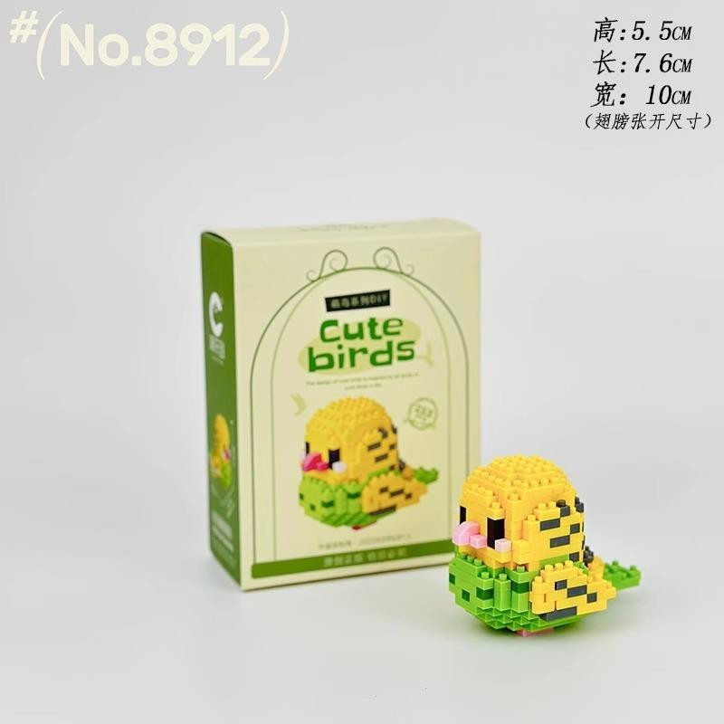 Compatible con Lego muñeca de dibujos animados micro partículas frambuesa oso montado bloques construcción juguetes educativos puesto ciego caja regalo al por mayor