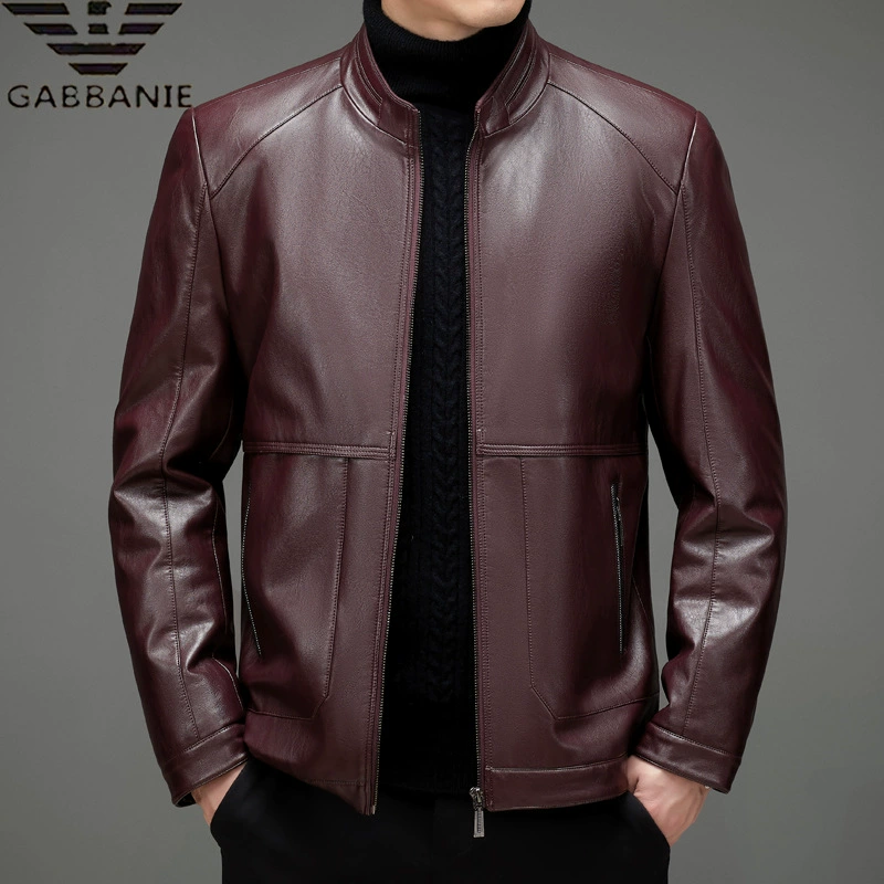 Armani, осенняя куртка для отдыха, мужской комплект, натуральная кожа