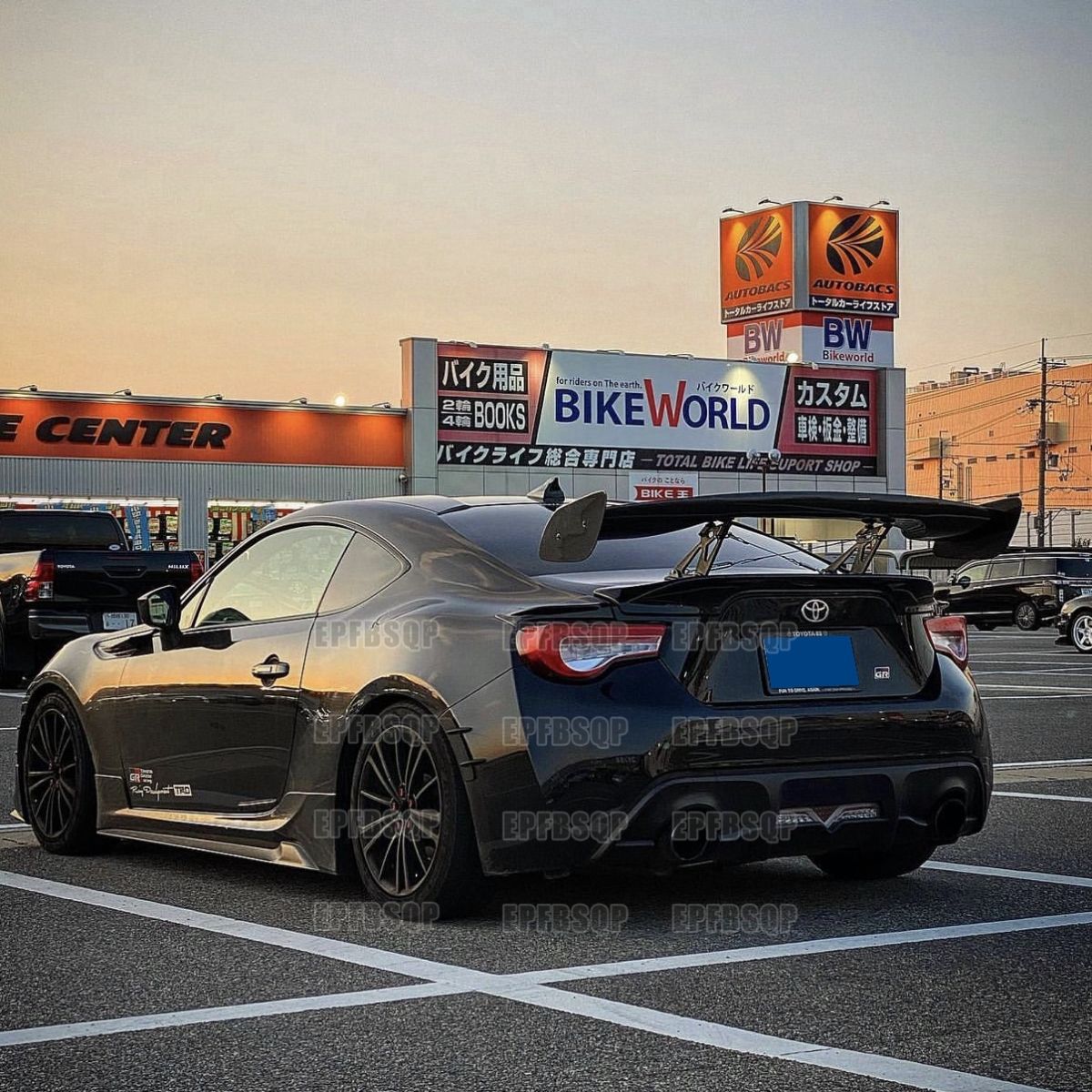 Suitable for Toyota Gt86/Saru Brz Modified Sports Car Wing Sedan Universal Gt Large Rear Wing Fixed Wind Wing