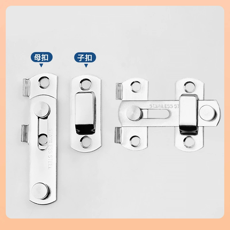 Утолщённая застёжка из нержавеющей стали противоугонный bolt lock push-pull раздвижной двери, 90 градусов, угол двери, защёлка клетки для животных, защёлка двери, защёлка замка