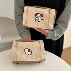 Original Milk Tea Dog Cartoon Cosmetic Bag Large Capacity High-Looking Mesh Removable Storage Bag Travel Toiletries Bag