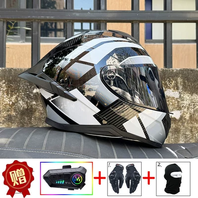 Motorcycle Racing Helmet, New National Standard – Motosiklet kaskı (dəbilqə) - gray-genesis-tea-mirror-y10-soft-wheat-delivered-with-transparent-mirror-s