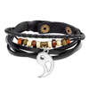 Retro jewelry, leather bracelet for beloved, European style