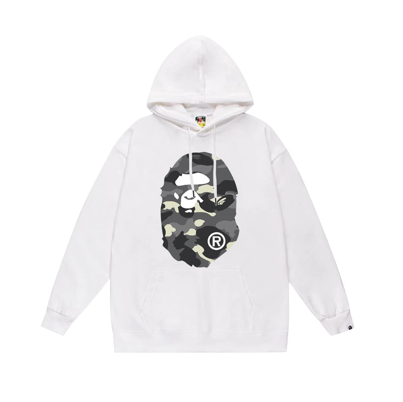 BAPE猿の頭の潮のブランドの片面のプリントは帽子の衛衣の秋冬の新型のヒップホップの潮流の男女の同項の純綿になります。|undefined