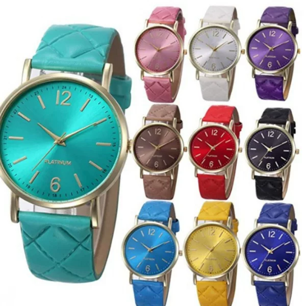 Dropshipping Aliexpress Hot Selling Geneva Sofa Strap Fashion Casual Men's and Women's Watches