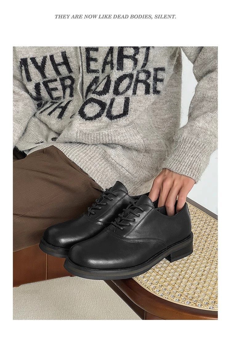 ShoeVault Square Derby Scarpe in pelle Vendita calda Commercio estero di alta qualità Uomo e donna Business formale Alluce alzato Matrimonio_voghion.com