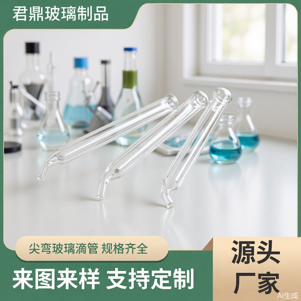 5.5mm尖头玻璃滴管实验室化妆品专用跨境透明支持刻度定制移液器