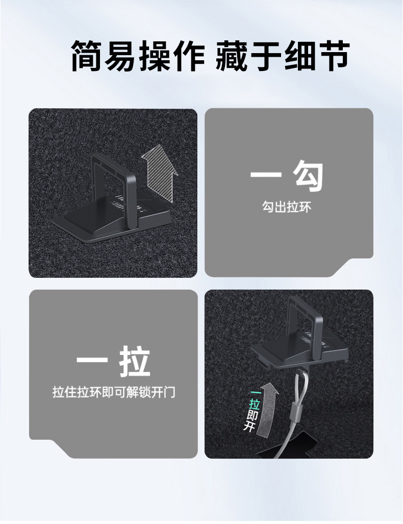 Suitable for the New Version of Model 3 Tesla Car Rear Door Physical Lock Rear Emergency Unlocking Handle Switch Wholesale
