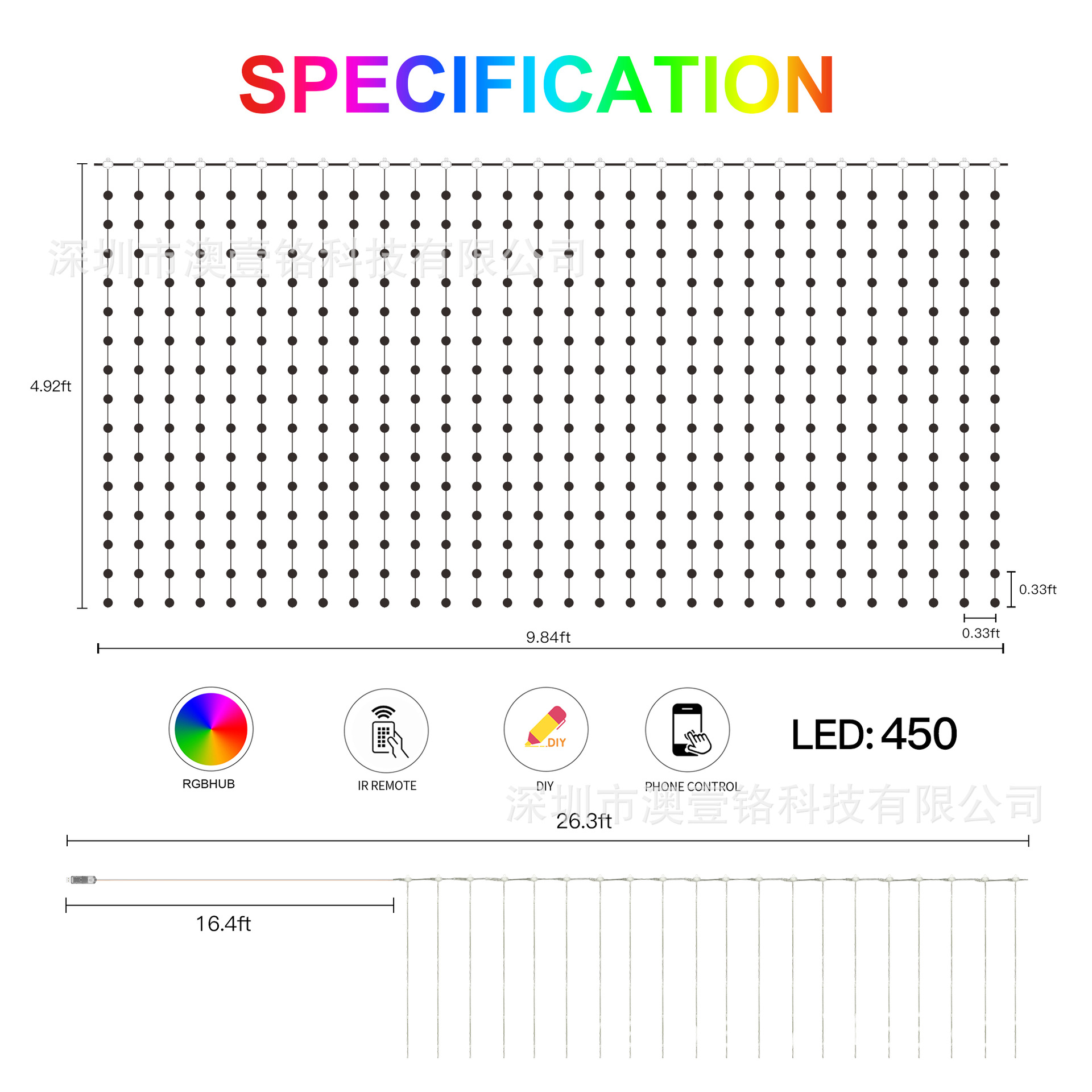 Luces LED Inteligentes Programables para Jardín y Fiesta