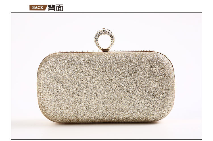 New European And American Rhinestone Dinner Bag Cosmetic Bag Diagonal Mesh Diamond Bag Wholesale display picture 4