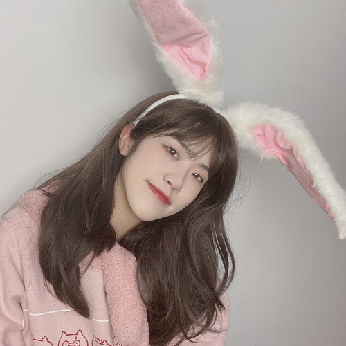 Judy Bunny Ears Headband Plush Headband Hair Accessories Christmas osplay Cute Headband Accessories Dress Up