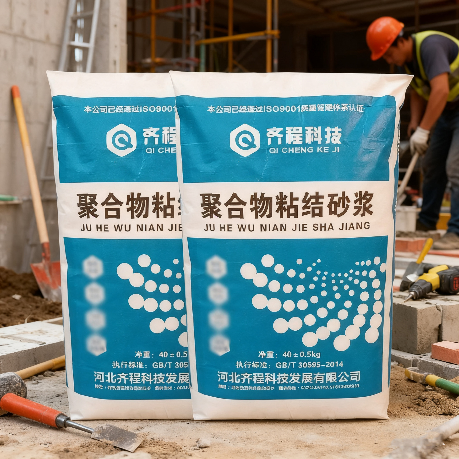 聚合物粘结砂浆屋顶路面修补水泥外墙抗裂保温板防裂混凝土砂浆