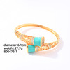 Jewelry, gold bracelet, fashionable universal ring, zirconium, micro incrustation, wholesale