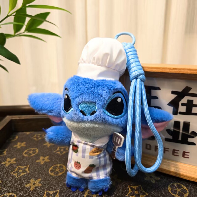 卡通饼干史迪仔毛绒挂件史迪仔星际宝贝公仔小挂件游乐城抓机娃娃|undefined