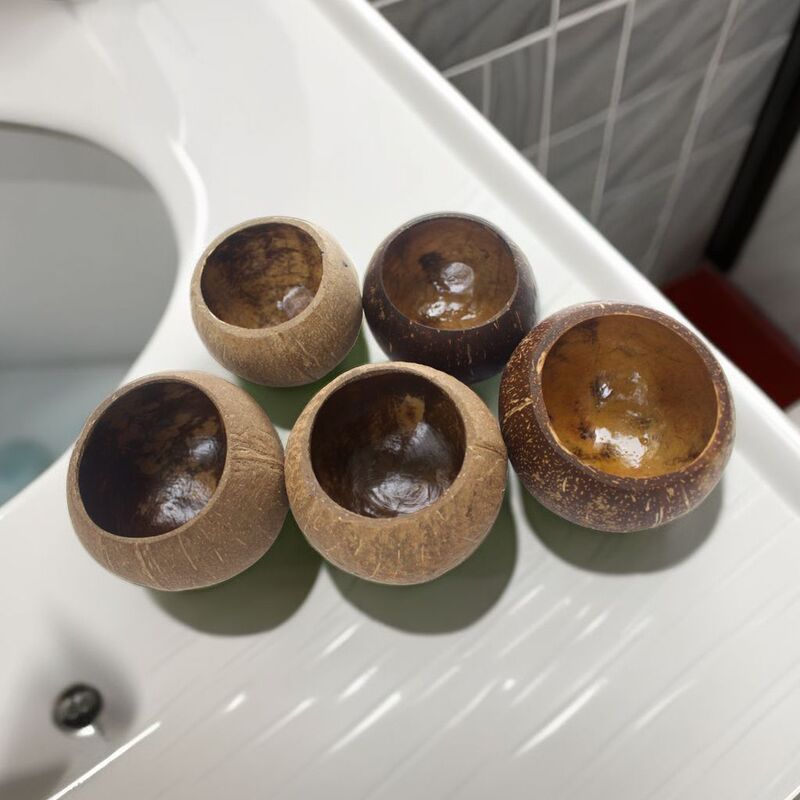 Jar watering candle coconut shell bowl coconut shell coconut wood bowl creative decorative bowl storage bowl cross-border foreign trade Wholesale