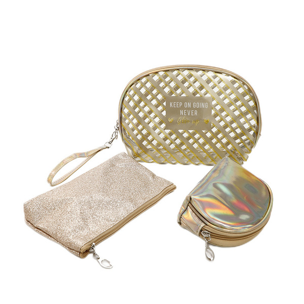 Brand waterproof handheld capacious cosmetic bag for traveling
