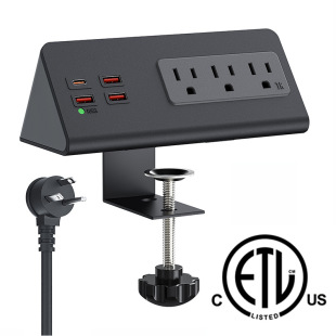 Etl Certified American Standard Power Desktop Socket Pd20W American Standard Clamp Table Furniture Socket Does Not Require Hole Twisting and Fixation