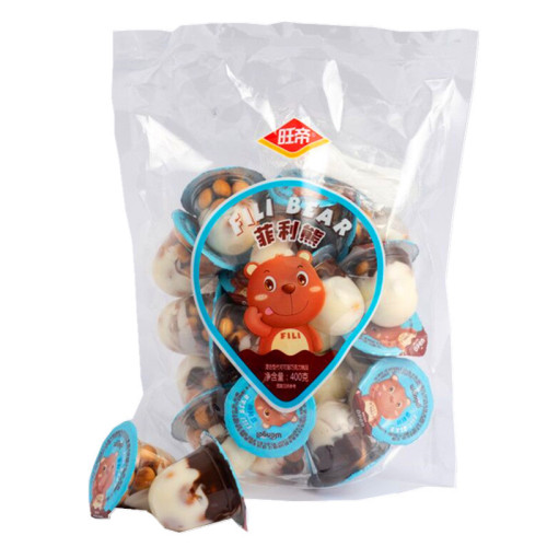 Wangdi Chocolate Cup Bag 400g Childhood Nostalgia Classic Chocolate Sauce Biscuit Leisure Candy Snack