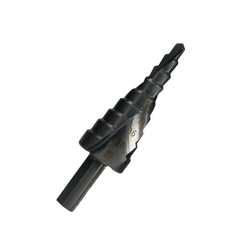Spiral step drill hand electric drill step drill bit set black nitride drilling tool multifunctional pagoda drill