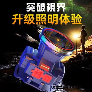 ✅ Led Headlight Glare Super Bright Rechargeable Head-Mounted Flashlight Lighting Outdoor Fishing Construction Site Miner's Lamp