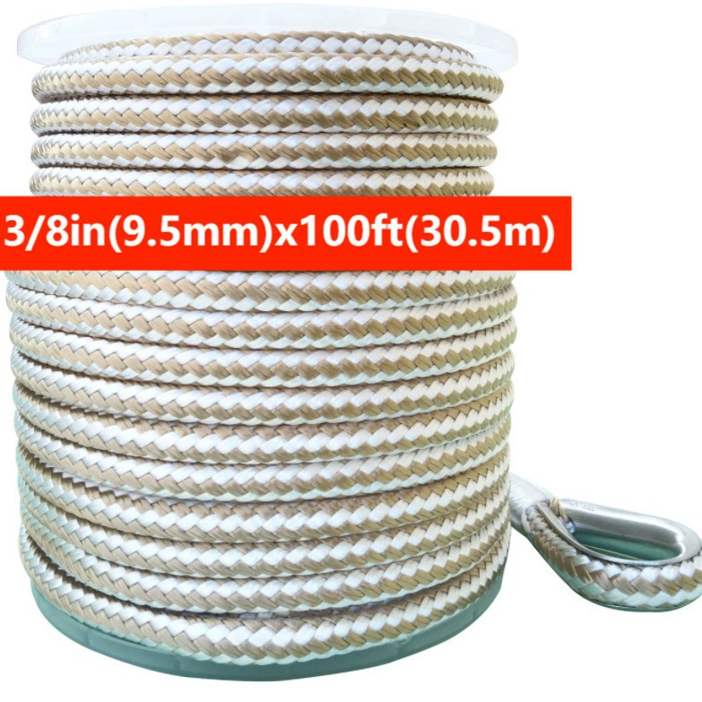 Анкерная линия, полипропиленовая анкерная веревка, трехжильная анкерная веревка, анкерная веревка с двойной оплеткой, кабель, Dock Line