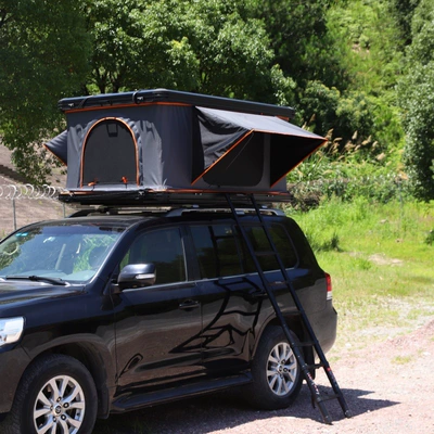 Hard-Top Fully Automatic Roof Outdoor Double Self-Driving Tour Anti-Mosquito Waterproof Car Tent Aluminum Alloy Roof Tent (Avtomobil dam çadırları) - grey-