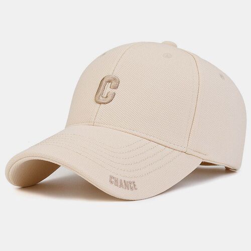 Small C Embroidered Trend Hat for Men and Women  New Embroidered Letter Baseball Cap Sun Hat Men's Duckbill Hat