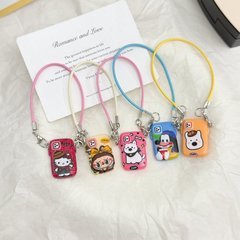 Labubu バッグクリエイティブ保護ケース携帯電話プロ漫画かわいい動物学生漫画キーホルダーストラップ