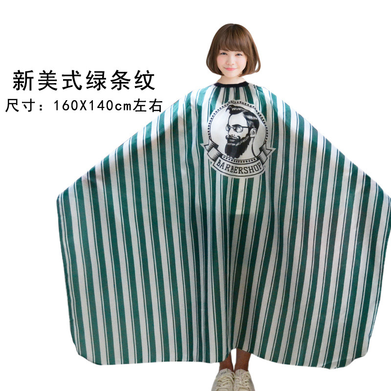 Tiktok Net rojo vintage cabeza de aceite profesional de peluquería y peluquería tela corte de pelo antiadherente más tamaño adulto peluquería babero