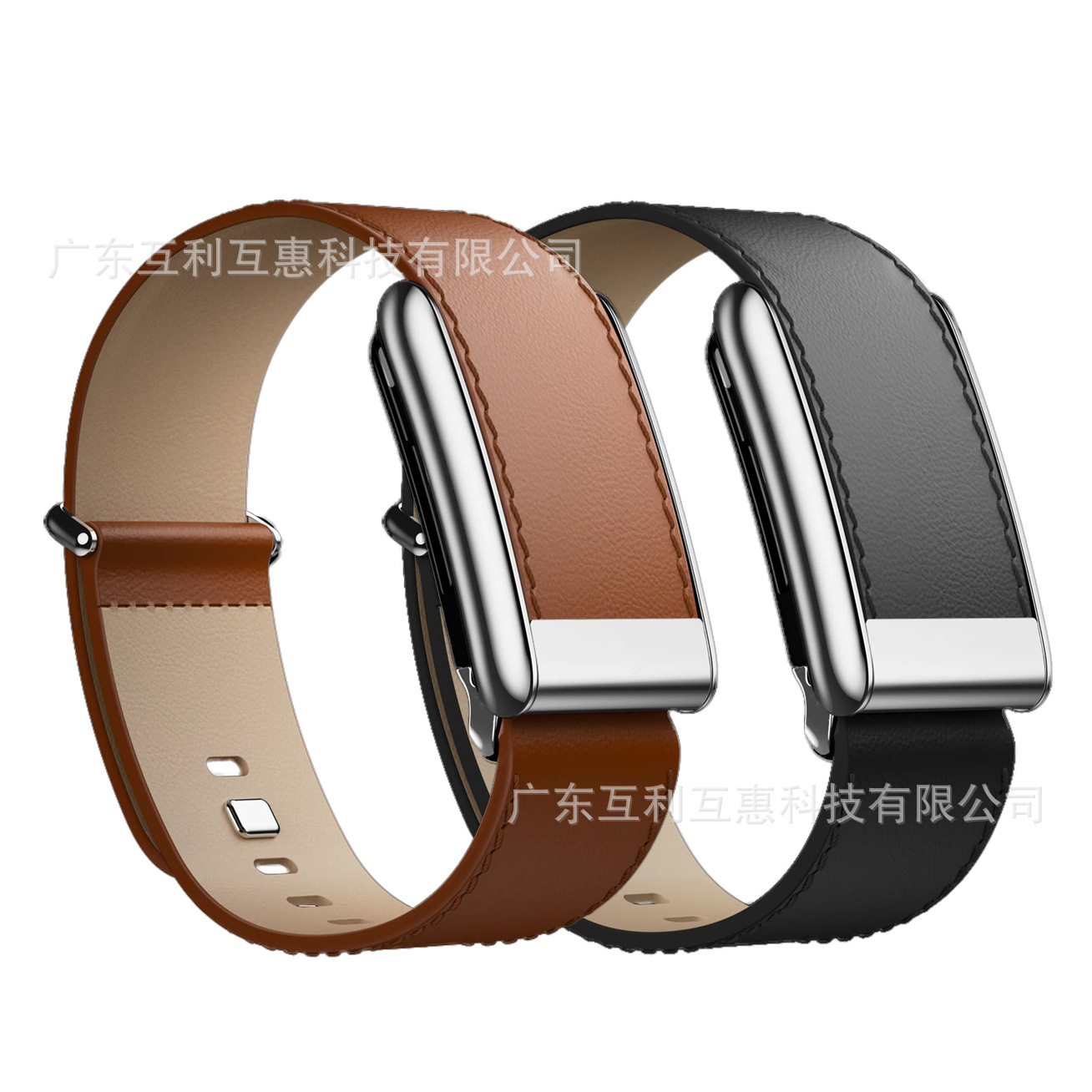 For Whoop 5.0 Leather Strap Black Luxe Straight Narrow Leather Wristband Sports Bracelet Accessories